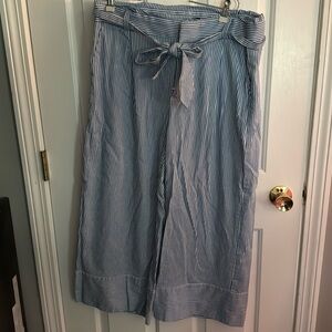 Cropped wide leg pants from Banana Republic.